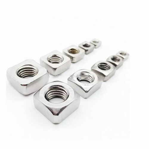 M3 M8 M10 M12 A2 STAINLESS STEEL SQUARE NUTS CHAMFERED THICK TYPE DIN 557- - 第 1/4 張圖片