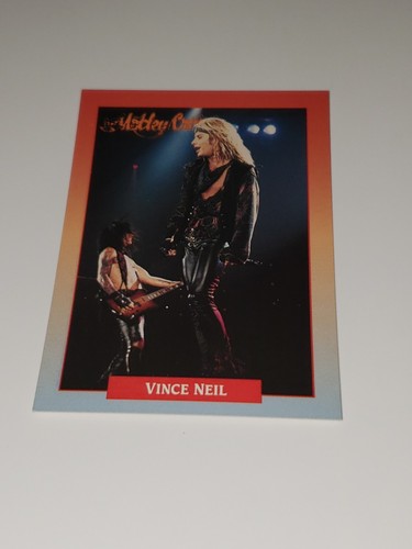 1991 Brockum RockCards #28 Vince Neil Motley Crue Rock Hair Metal Band Cards # - Picture 2 of 11