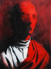 ORIGINAL ART acrylic painting modern pop Surreal ABSTRACT Portrait Expressive