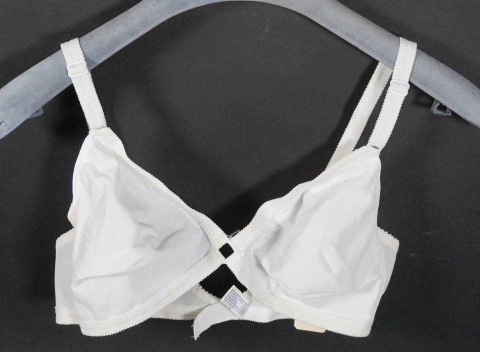 Soutien-Gorge Femme Vintage Maidenform Sans Coutures Taille 85B Blanc Avec OVP - Photo 3/4