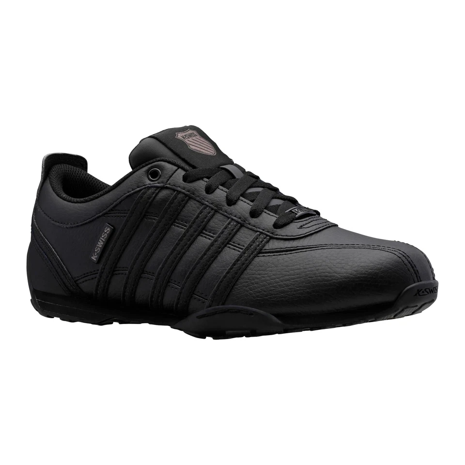K-Swiss ARVEE 1.5 Herren Leder Schwarz Schuhe Sneaker Turnschuhe 02453-044-M - Bild 2 von 4