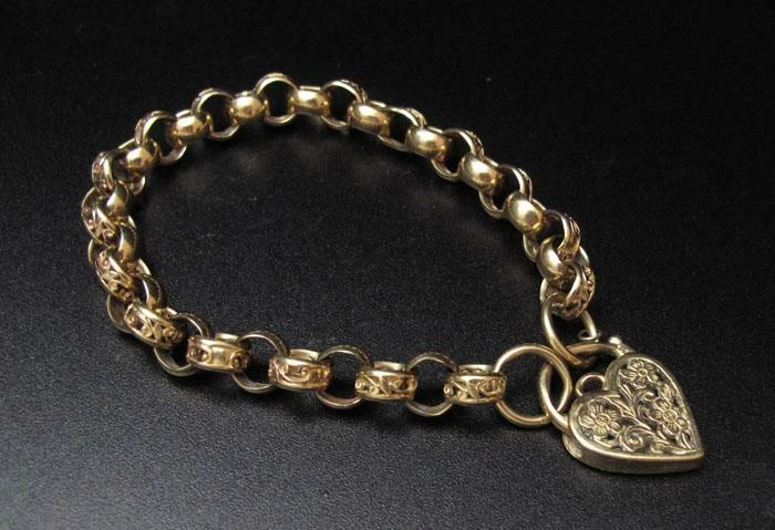 Gold belcher bracelet womens shop