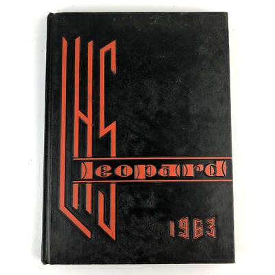 1963 Leopard Yearbook Lindsay High School Lindsay Oklahoma Grade 7th - 12th HG47