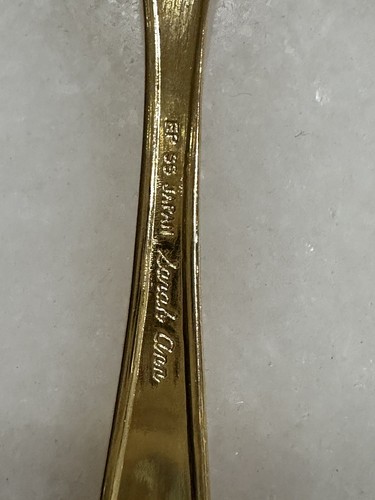 Retroneu Stainless Flatware Gold Plate Fork (9) Spoon (15) 2 Spoons 2 Forks Per - Picture 3 of 3
