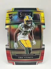 2021 Select Red/ Yellow Prizm Die-Cut Eric Stokes #88 RC NM