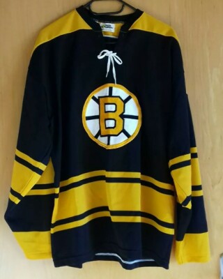 Vintage Boston Bruins, Eishockey Trikot, Maska Superfil, Hockey Shirt, Gr. 44/46