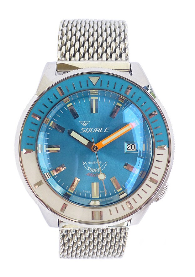 Squale Light Blue Automatic Divers Authorised
