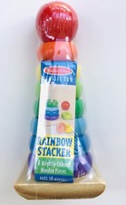 Melissa And Doug Rainbow Stacker Wooden Ring Educational Toy 576