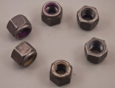 Lot of 82   X 10 Nylon Insert Lock Nuts 50 cents each 