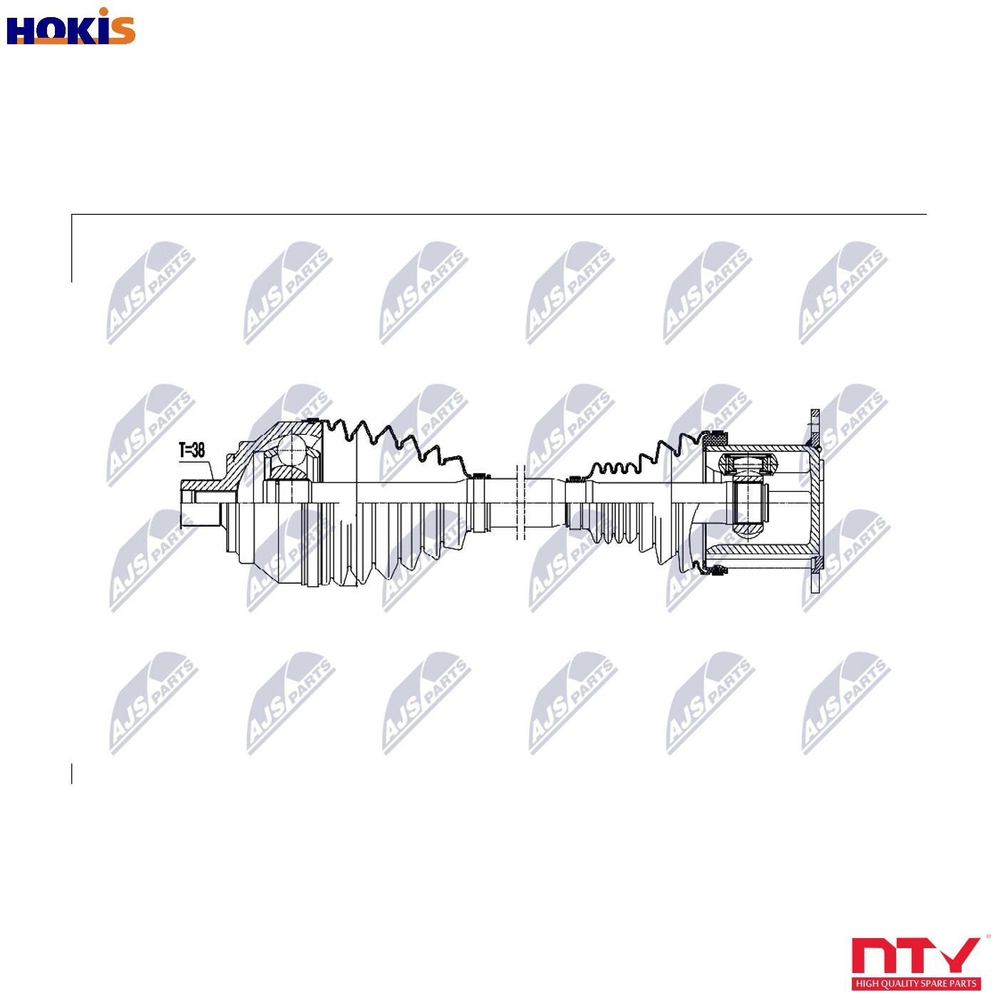 N.T.Y. NPW-AU-077.NTY Drive Shaft for BENTLEY - Image 12