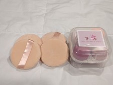 4PCS Set w/ Box Makeup- Foundation Sponge Blenders With 4 Powder Puffs- New