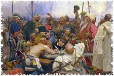 Wooden Jigsaw Puzzle For Adults - Zaporizhian Cossacks by Ilya Repin 400 Pcs 