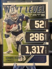 2021 Panini Score Football Ezekiel Elliot-#NL18 Next Level Stats. Dallas Cowboys