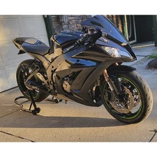 New Injection Fairing Fit for Kawasaki Ninja 2011-2015 ZX10R Black ABS Kit a002