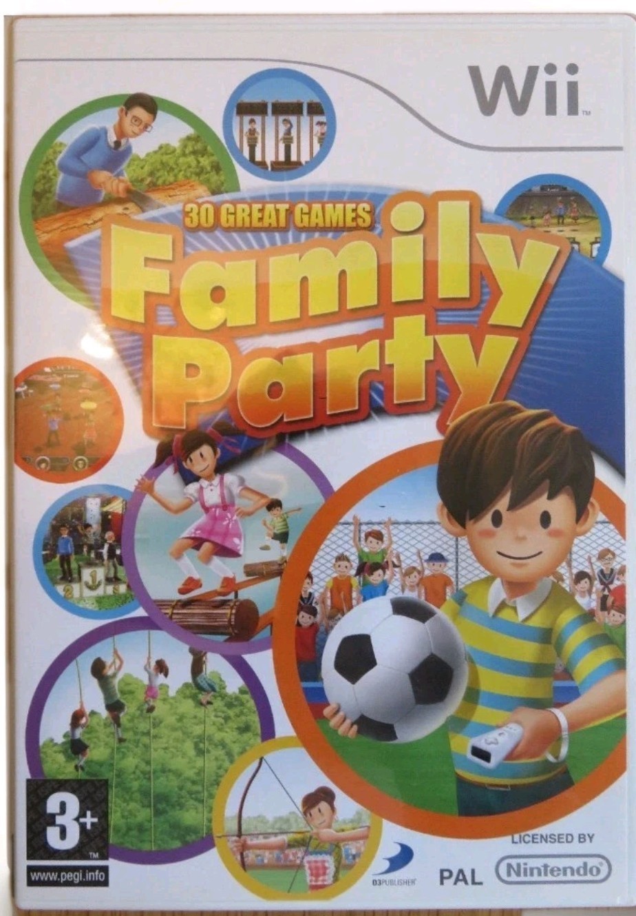 Family Party: 30 Great Games (Wii) PEGI 3+ Various: Party Game - NEW SEALED