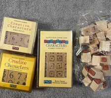 PSX Stamp Set - Creative Chaacters Piccadilly Lower Case And Numbers Lot Of 3