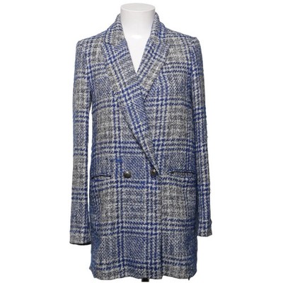 Zara, Blazer, Größe: XS, Blau/Grau/Weiß, Tweed, Damen #mOZ