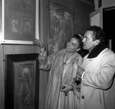 Eva Bartok Peter Finch 10x10 giclee photo 