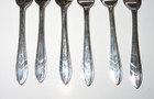VTG Set Of 6 Silver Plate Pastry Forks Loxley Pattern M.S. LTD EPNS England — photo 3