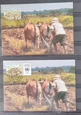 Briefmarken UNO New York Vereinte Nationen Entwicklungshilfe Karten Mi-Nr. 492