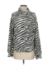 Sanctuary Women Silver Turtleneck Sweater S