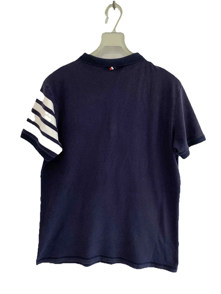 Camisa Polo Thom Browne New York Azul Marino 4 Bares Manga a Rayas Talla 3 Mezcla de Algodón #96 Foto 2 de 4