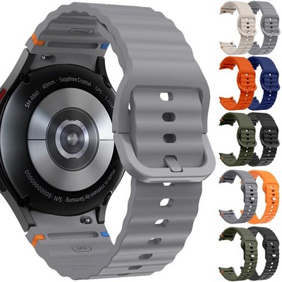 Silikon Sport Armband für Samsung Galaxy Watch 7 6 5/5 Pro/Watch 4/4 & 6 Classic
