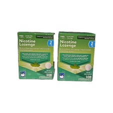 Nicotine Lozenge 2mg Mint Flavor 216 Count Stop Quit Smoking Sugar Free NEW 