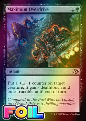 x1 Maximum Overdrive DFT Aetherdrift MTG 96 FOIL COMMON M/NM 1x