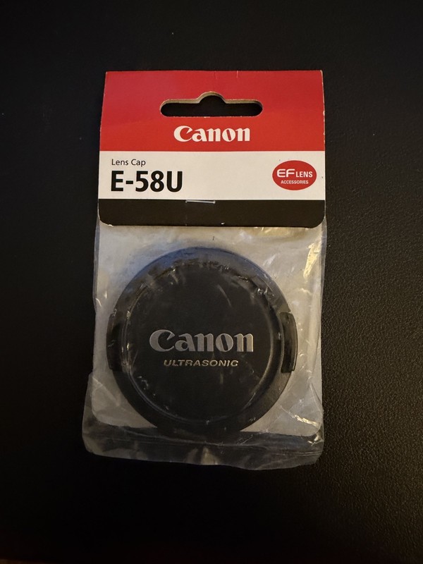 RARE NEW SEALED Canon E-58U 58mm Ultrasonic Lens Cap 2726A002 Genuine OEM NOS