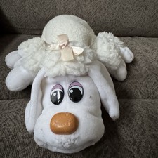 Vintage Tonka Pound Puppies Furries White Poodle Plush 18" 1980s Good Cond