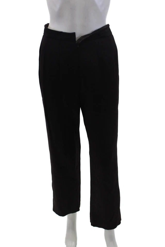 Pantalón Traje Pamela Dennis Mujer Cuello Muesca Abotonado Berenjena Talla M Foto 4 de 4