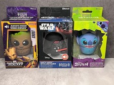 Bitty Boomers Mini Bluetooth Speaker LOT OF 3 DARTH VADER STITCH GROOT MUSIC NEW