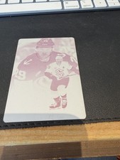 25-26 flair hockey vince dunn printing plate 1/1 one of one 