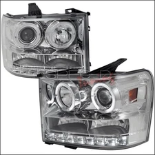 Spec-D Tuning 2LHP-SIE07-TM Projector Headlight Chrome Housing for 07 to 12 G...