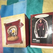 Hallmark Keepsake Star Trek Ornaments Jean-Luc Picard & City on the Edge