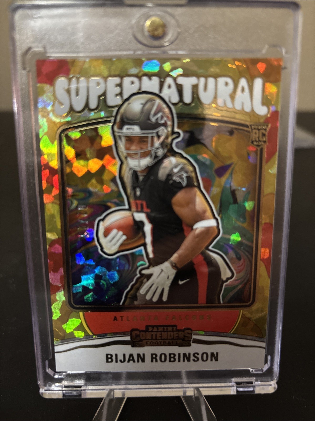 Bijan Robinson Panini Contenders Supernatural #2 Cracked Ice