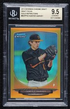 2013 Bowman Draft Picks Chrome Gold Refractor 39/50 Hunter Harvey BGS 9.5 n0c