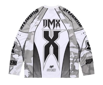 Supreme Fox Racing DMX Jersey White Snow Camo Size XL DEADSTOCK