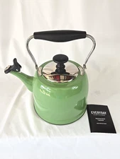 Martha Stewart Kitchen Induction Stovetop Kettle with Lid, Stainless Steel