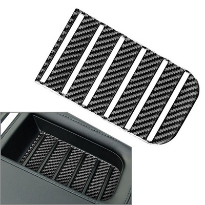 Carbon Fiber Armrest Box Slot Panel Cover Trim FOR Toyota Tundra 2014-2021