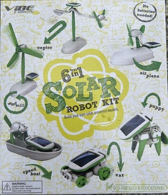 STEM Solar Robot Kit by VIBE Essential with original box and instructions
