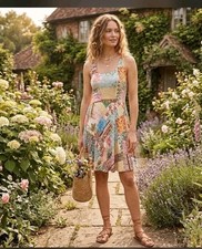 American Rag Patchwork Tank Dress Womens S Cottagecore Country Cowgirl 1n