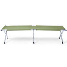 Portable Folding Camping Cot with Carry Bag Army Green Heavy Duty Outdoor Bed