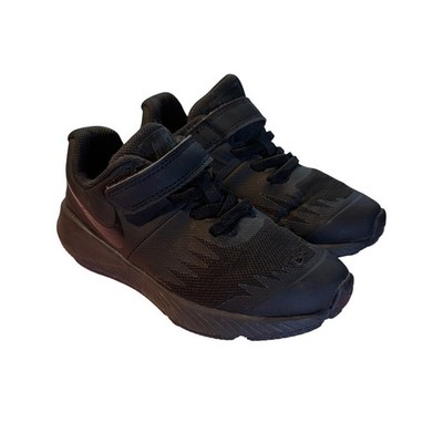 Nike Star Runner 2 PS Kids Triple Black Running Shoes AT3141-001 Size 11C