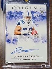 2020 Panini Origins Rookie On Card Auto Jonathan Taylor ? RC  RA-JT Colts. rookie card picture