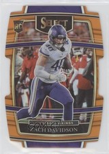 2021 Panini Select Concourse Orange Prizm Die-Cut 219/249 Zach Davidson #95 7ba