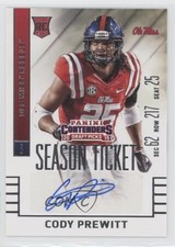 2015 Panini Contenders Draft Picks Auto Cody Prewitt #168 Auto z7h