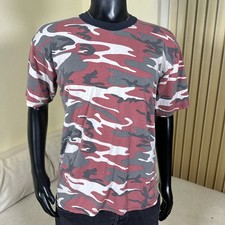 Rothco 6006 Red Camo T Shirt Mens XL Military Camouflage Cotton Blend Tee