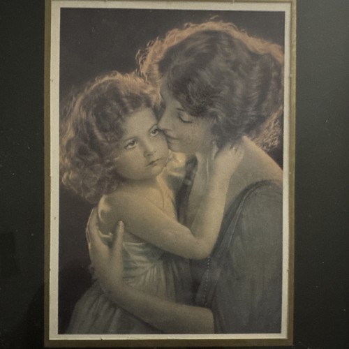 Vintage 1923 "The Love Endures" Braun und Bigelow Druck gerahmt und mattiert - Bild 2 von 3